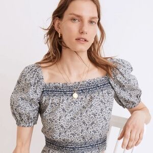 Madewell Puff Blouse Top